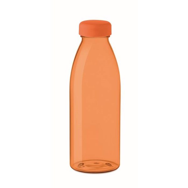Obrázky: Transparentná oranžová RPET fľaša 500 ml