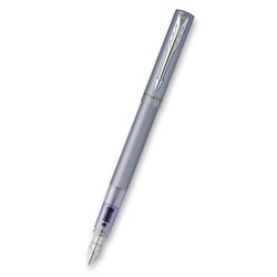 Obrázky: Parker Vector XL Silver Blue plniace pero, hrot F