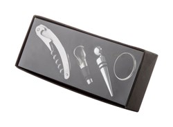 Zobrazit detaily pro Sada na víno - 4ks v krabičke, priehľadné viečko Obrázky: Sada na víno - 4ks v krabičke, priehľadné viečko