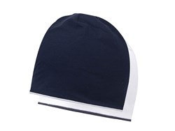 Obrázky: Modro/biela obojstranná bavln. dvojvrstvová čiapka