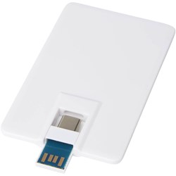 Zobrazit detaily pro USB flash disk 64 GB 3.0 v tvare karty s 2 portami Obrázky: USB flash disk 64 GB 3.0 v tvare karty s 2 portami