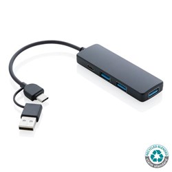Zobrazit detaily pro USB rozbočovač z RCS recyklovaného plastu Obrázky: USB rozbočovač z RCS recyklovaného plastu