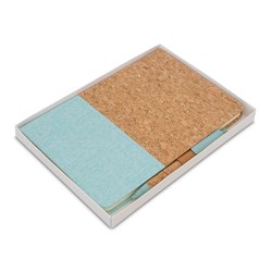 Zobrazit detaily pro Dvojfarebný pozn. blok a pero v krabičke, zelená Obrázky: Dvojfarebný pozn. blok a pero v krabičke, zelená