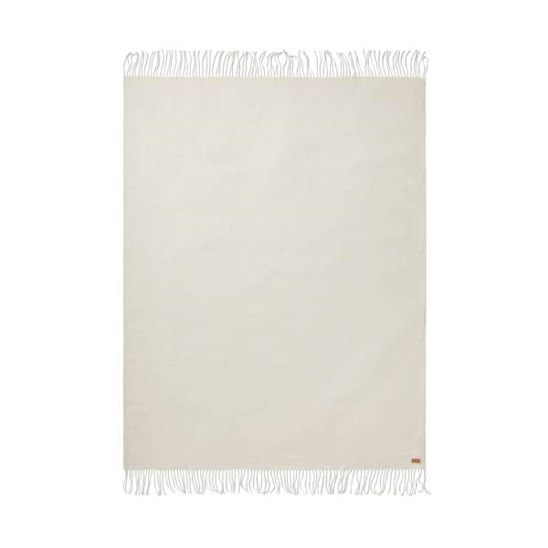 Obrázky: biela deka VINGA Verso s geometrickým vzorom, Obrázok 2