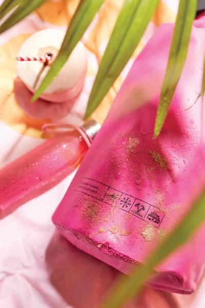 Obrázky: Štíhla tritánová fľaša VINGA 0,6l, ružová, Obrázok 17