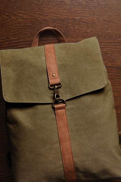 Obrázky: Plátený ruksak VINGA Bosler, zelená, Obrázok 5