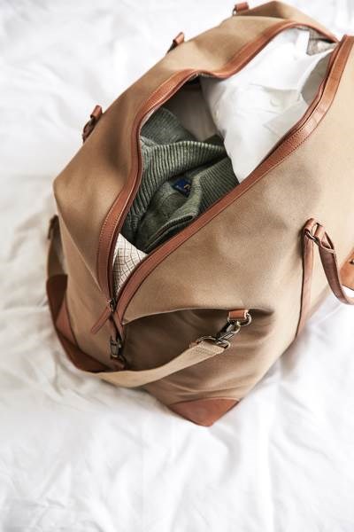 Obrázky: Hnedá cestovná taška VINGA Sloane RPET, Obrázok 4