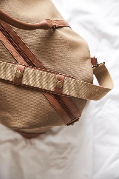 Obrázky: Hnedá cestovná taška VINGA Sloane RPET, Obrázok 8