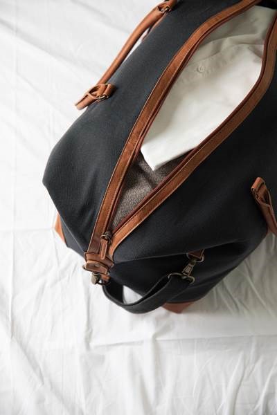 Obrázky: Šedá cestovná taška VINGA Sloane RPET, Obrázok 4