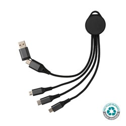 Zobrazit detaily pro Nabíj. kábel 6 v 1 Terra z RCS hliníka a TPE, 12cm Obrázky: Nabíj. kábel 6 v 1 Terra z RCS hliníka a TPE, 12cm