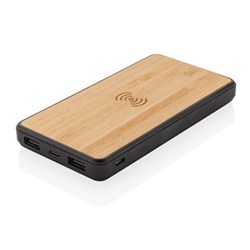 Zobrazit detaily pro Bezdrôt.powerbanka 8 000 mAh-FSC® bambus a RCS pl. Obrázky: Bezdrôt.powerbanka 8 000 mAh-FSC® bambus a RCS pl.