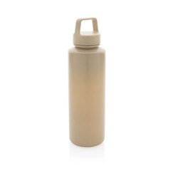 Obrázky: Fľaša na vodu s madlom z RPP 500 ml béžová