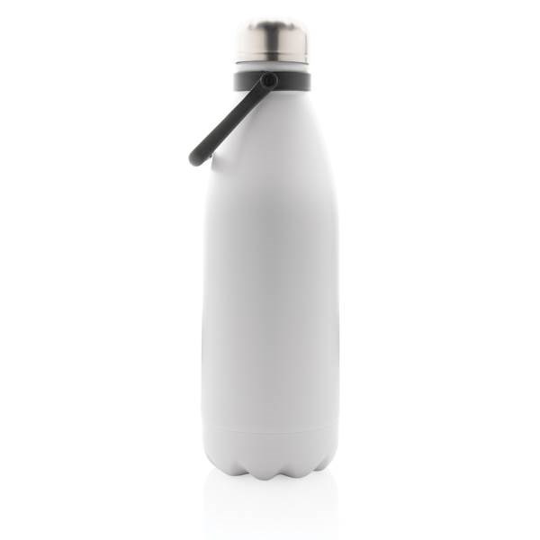 Obrázky: Veľká termofľaša 1,5l, recykl. oceľ biela, Obrázok 4