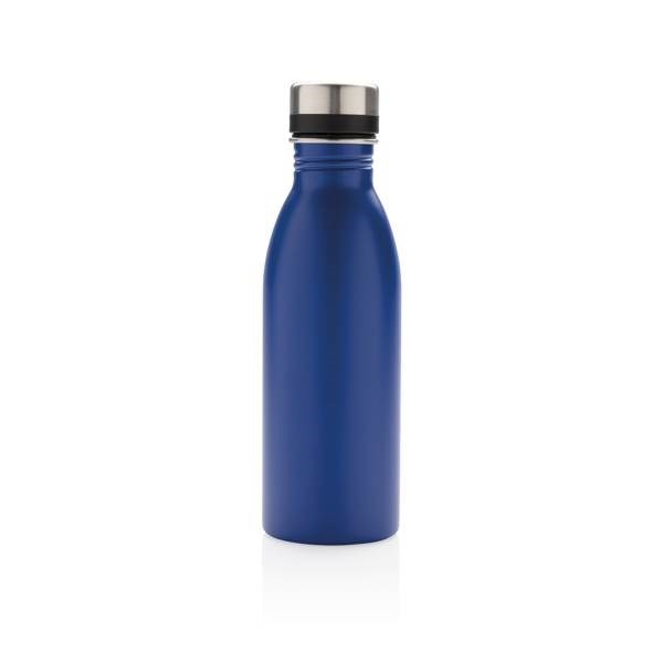 Obrázky: Fľaša na vodu z recykl.nerez.ocele500 ml modrá, Obrázok 2