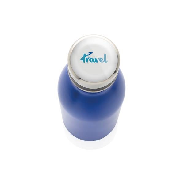 Obrázky: Fľaša na vodu z recykl.nerez.ocele500 ml modrá, Obrázok 6
