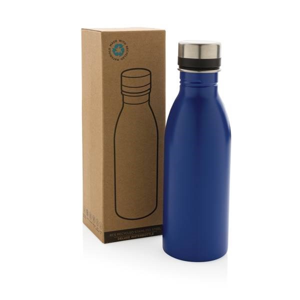 Obrázky: Fľaša na vodu z recykl.nerez.ocele500 ml modrá, Obrázok 9