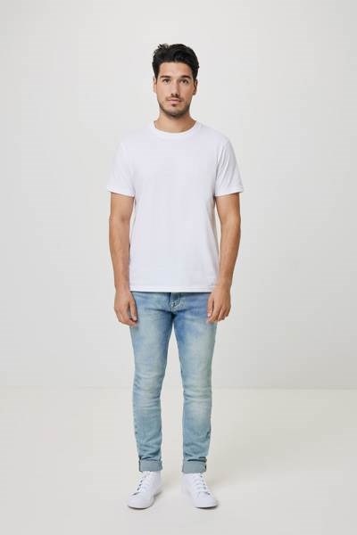Obrázky: Unisex tričko Bryce, rec.bavlna, biele XL, Obrázok 2