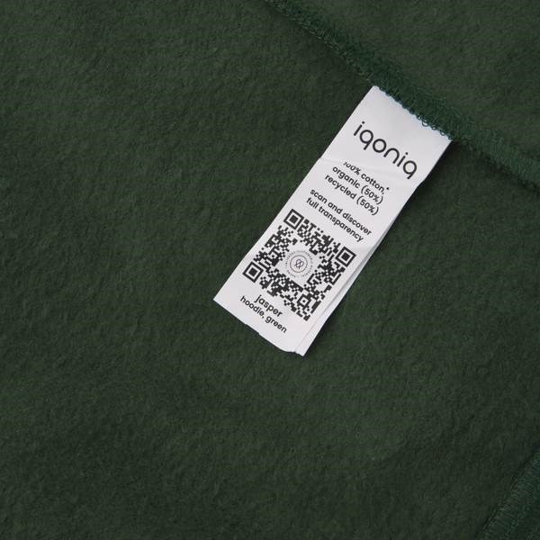 Obrázky: Mikina Jasper, kapucňa, recykl.bavlna, zelená XS, Obrázok 5