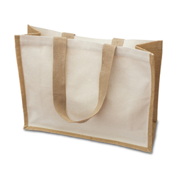 Obrázky: Prírodná bavlnená nákupná taška s dlhými ušami