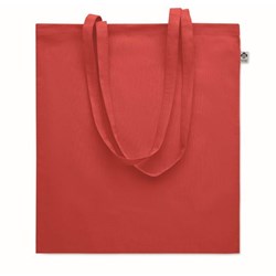 Obrázky: Nákupná taška z bio bavlny, 180g, červená