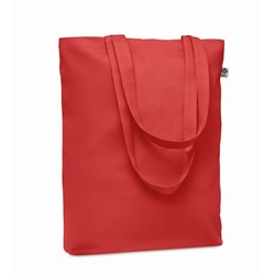 Obrázky: Nákupná taška z organickej bavlny 270g, červená