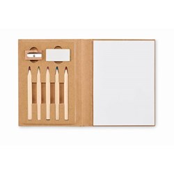 Zobrazit detaily pro Detská sada na kreslenie, biely blok a 5 pasteliek Obrázky: Detská sada na kreslenie, biely blok a 5 pasteliek
