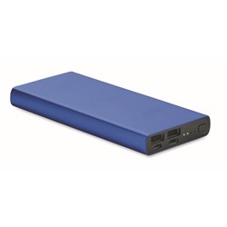 Zobrazit detaily pro Kráľovsky modrá hliníková powerbanka 10 000 mAh Obrázky: Kráľovsky modrá hliníková powerbanka 10 000 mAh