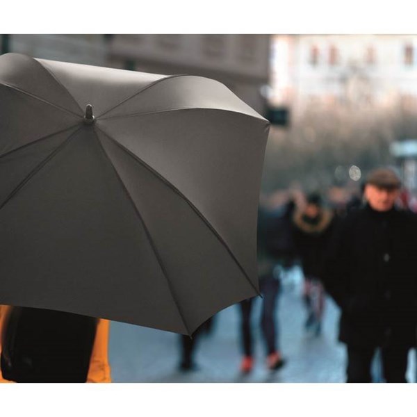 Obrázky: Čierny štvorcový automatický dáždnik, Obrázok 2