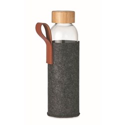 Zobrazit detaily pro Sklenená fľaša s RPET polyester. puzdrom 0,5l Obrázky: Sklenená fľaša s RPET polyester. puzdrom 0,5l