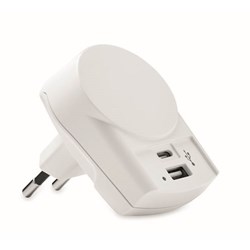 Zobrazit detaily pro Skross európska 2-pólová nabíjačka,porty USB A a C Obrázky: Skross európska 2-pólová nabíjačka,porty USB A a C