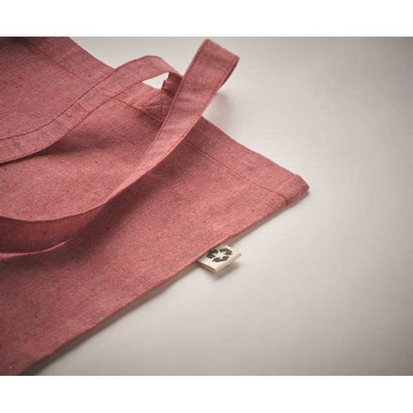 Obrázky: Červená nákupná taška z recyklovanej bavlny, Obrázok 3