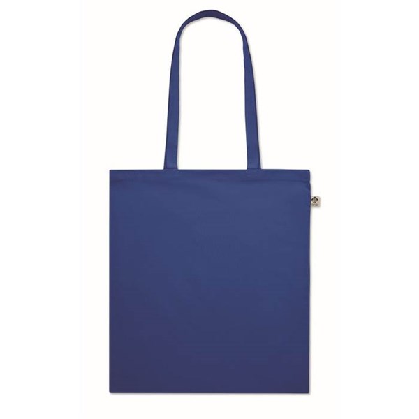 Obrázky: Nákupná taška z bio bavlny 180g, kráľ.modrá, Obrázok 2