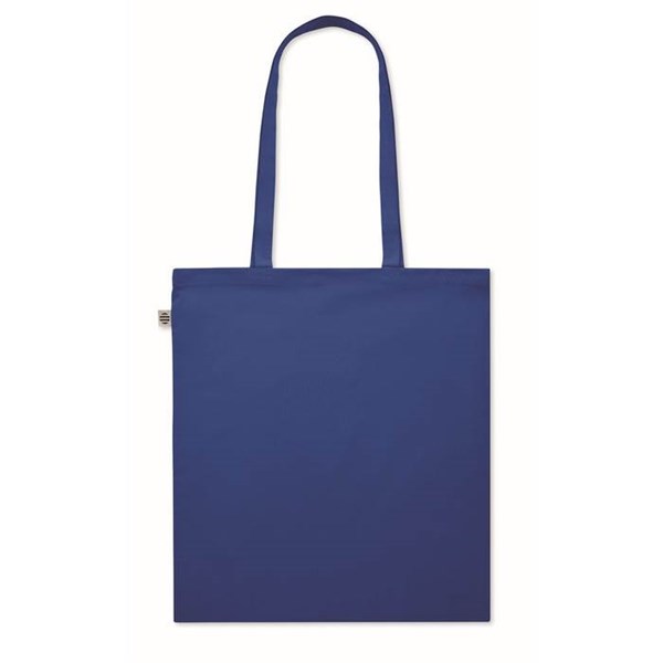Obrázky: Nákupná taška z bio bavlny 180g, kráľ.modrá, Obrázok 3