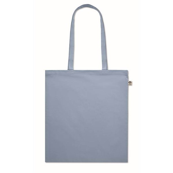 Obrázky: Nákupná taška z bio bavlny, 180g, sv.modrá, Obrázok 2