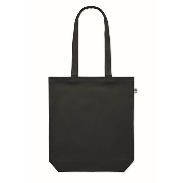 Obrázky: Nákupná taška z organickej bavlny 270g, čierna, Obrázok 3