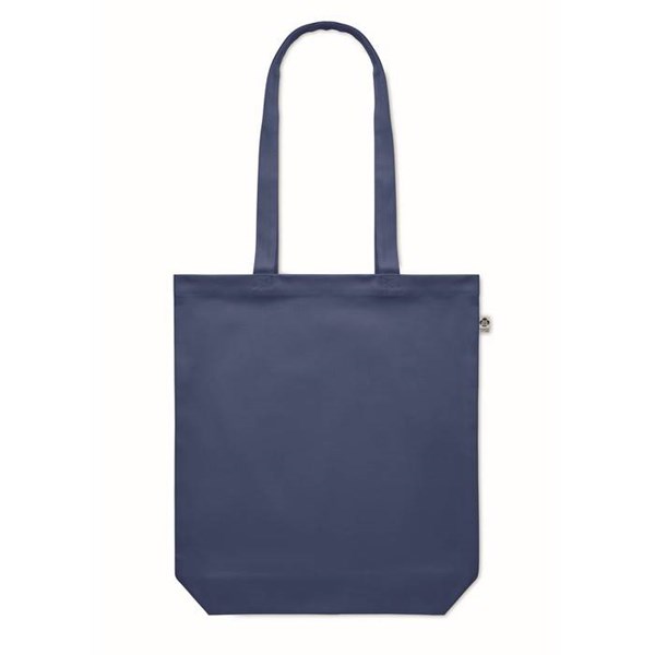 Obrázky: Nákupná taška z organickej bavlny 270g, modrá, Obrázok 4