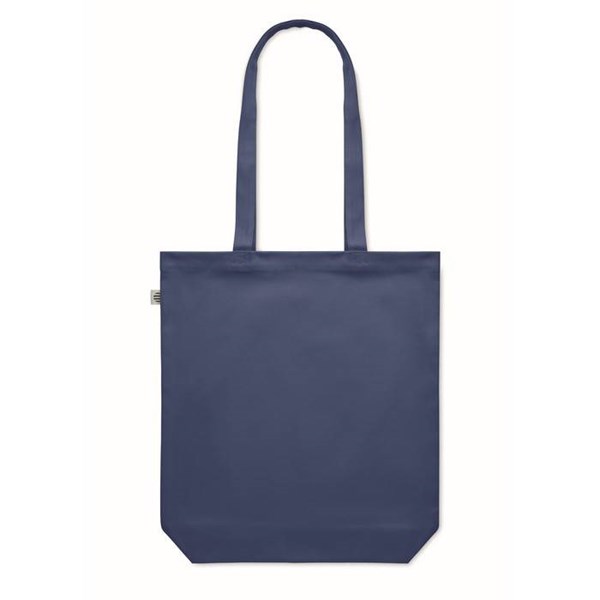 Obrázky: Nákupná taška z organickej bavlny 270g, modrá, Obrázok 5