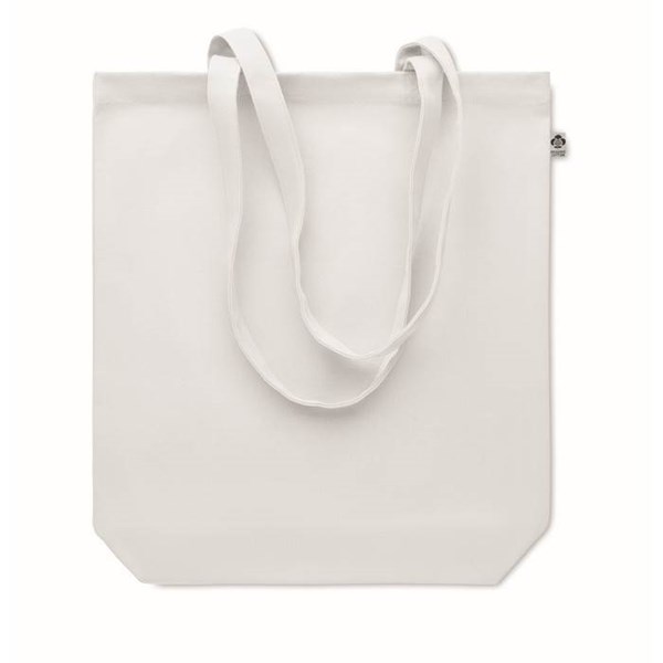 Obrázky: Nákupná taška z organickej bavlny 270g, biela, Obrázok 2