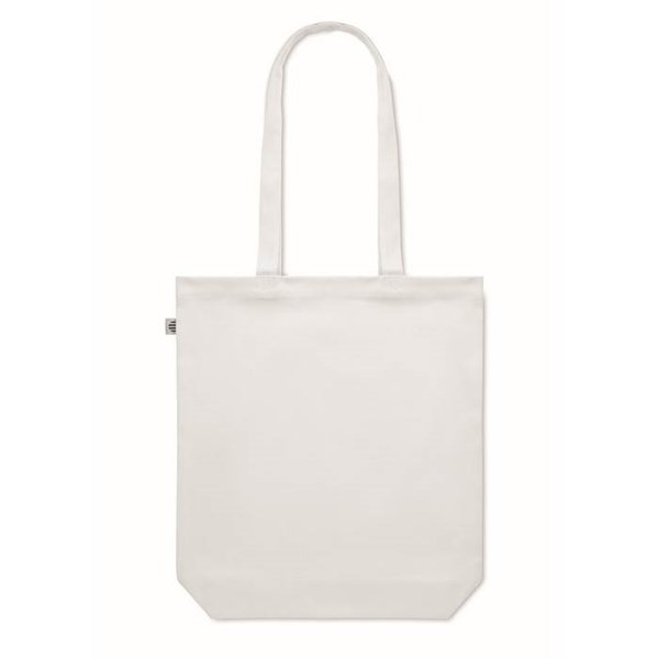 Obrázky: Nákupná taška z organickej bavlny 270g, biela, Obrázok 5