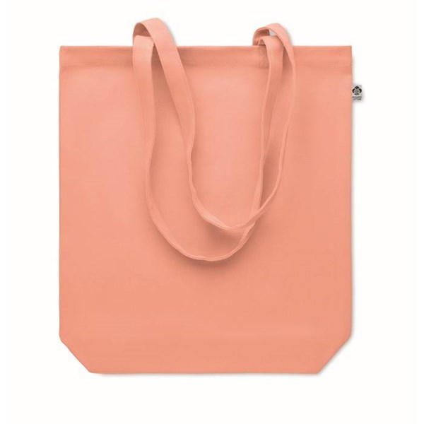 Obrázky: Nákupná taška z organickej bavlny 270g, oranžová, Obrázok 6