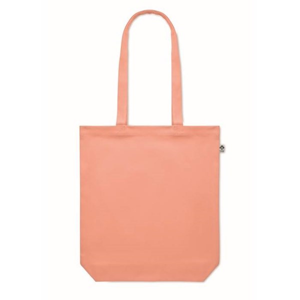 Obrázky: Nákupná taška z organickej bavlny 270g, oranžová, Obrázok 7