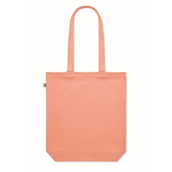 Obrázky: Nákupná taška z organickej bavlny 270g, oranžová, Obrázok 8