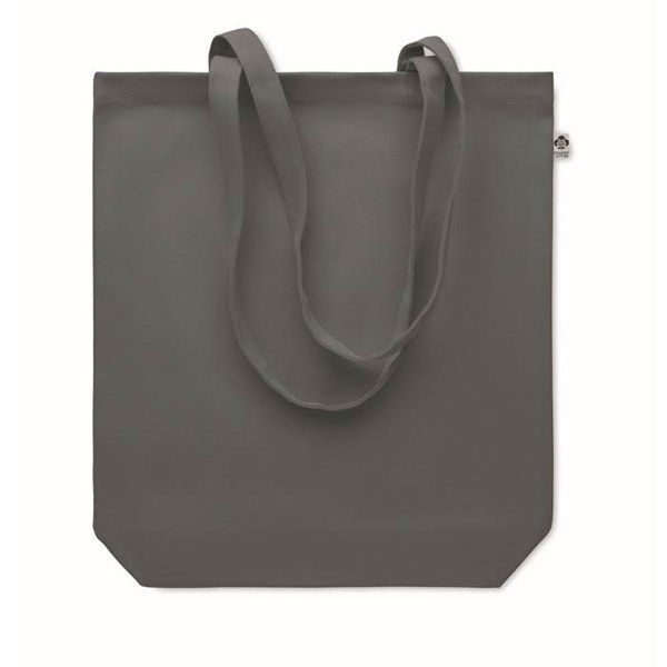 Obrázky: Nákupná taška z organickej bavlny 270g, šedá, Obrázok 2