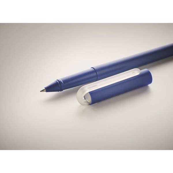 Obrázky: Modré gélové guličkové RPET pero, MN, Obrázok 3