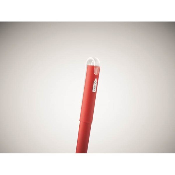 Obrázky: Červené gélové guličkové RPET pero, MN, Obrázok 4