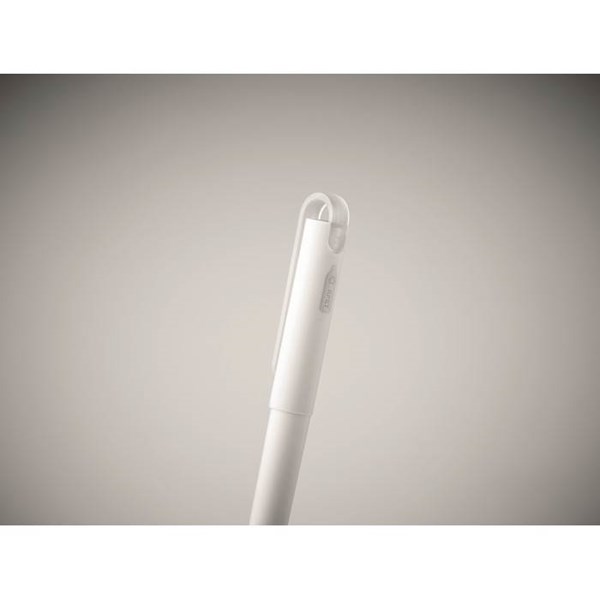 Obrázky: Biele gélové guličkové RPET pero, MN, Obrázok 5