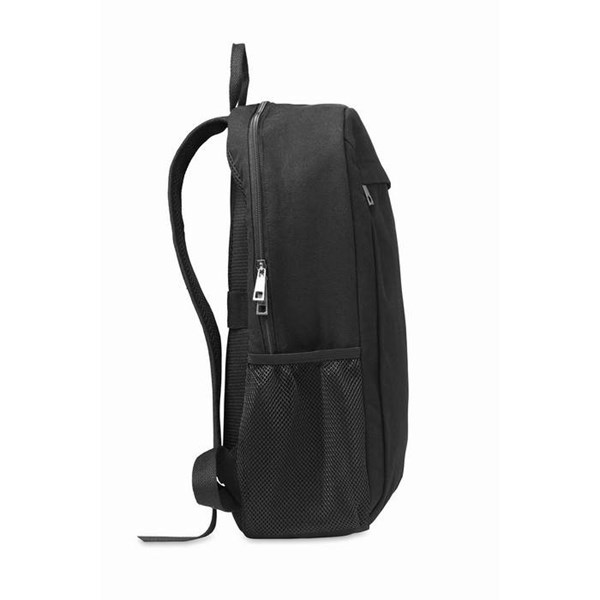 Obrázky: Čierny ruksak na 15palcový notebook, prané plátno, Obrázok 6