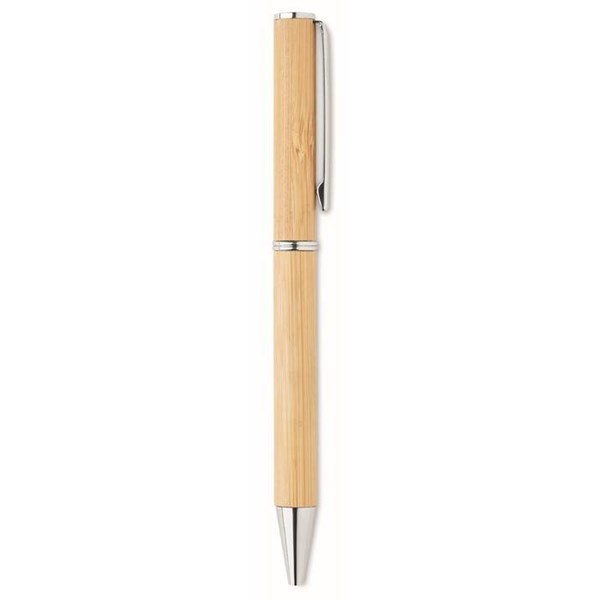 Obrázky: Bambusové guličkové otočné pero, modrá n., Obrázok 5