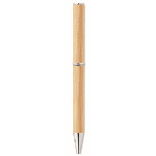 Obrázky: Bambusové guličkové otočné pero, modrá n., Obrázok 6
