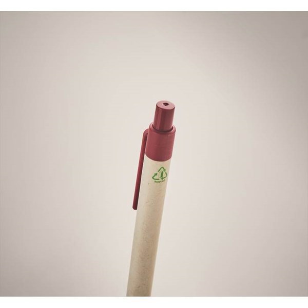 Obrázky: Recyklované guličkové pero červené doplnky, Obrázok 2